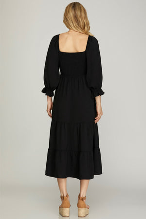 Cassandra Dress-BLK - She & Sky