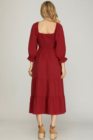 Cassandra Dress-Ruby-She & Sky