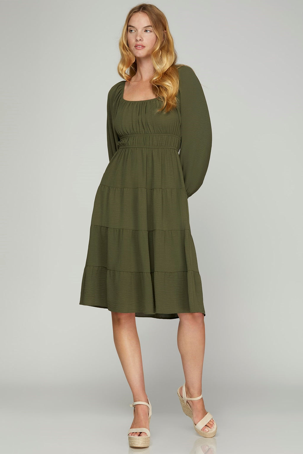 Aydin Dress-Olive-She & Sky