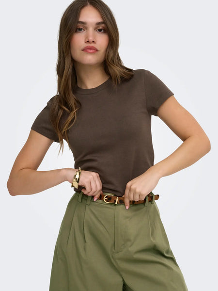Superior Basic Tee-Brown-Only