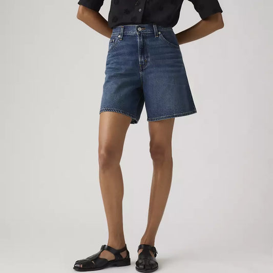 High Baggy Short- Dark Wash- Levi's - Uforia Muse 