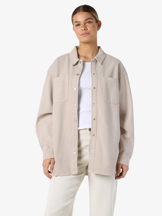 Alva Denim Shacket-Stone-Noisy May