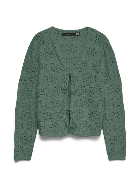 Ava Tie Cardigan-Sage-Vero Moda