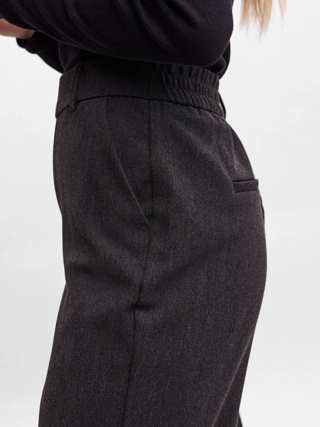 Maya Straight Pant- Dark Grey-Vero Moda