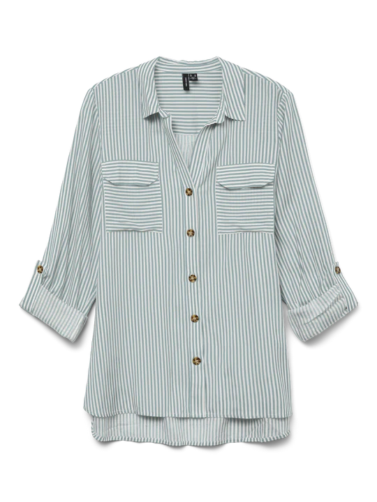 Bumpy Stripe Shirt-Vero Moda