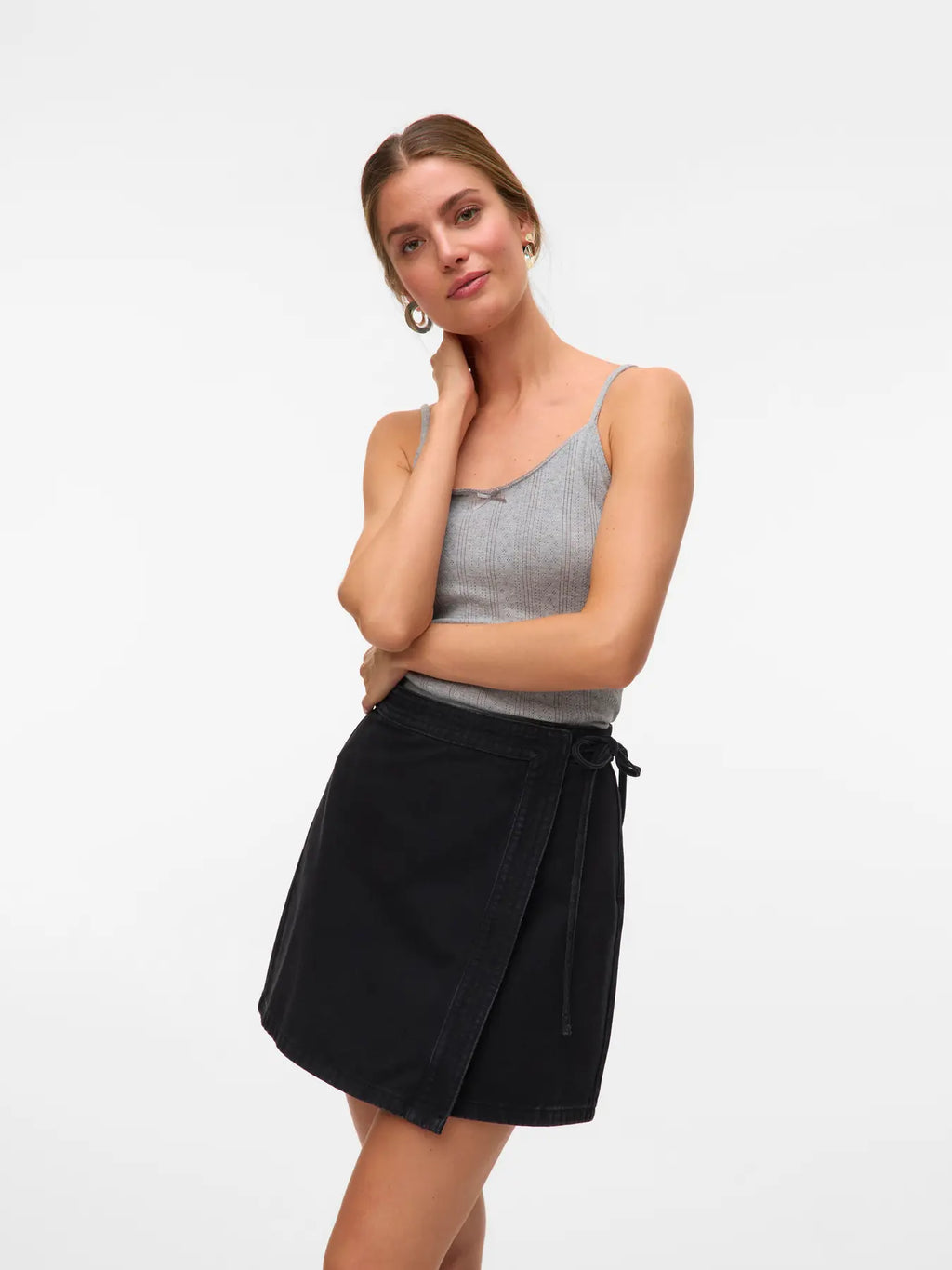 Liza Denim Wrap Skirt - Vero Moda