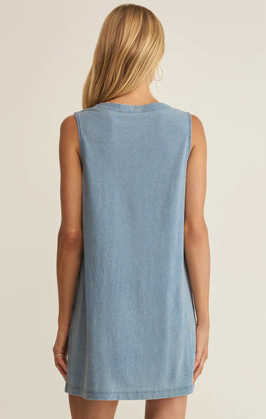 Solace Denim Mini Dress-Z Supply - Uforia Muse 