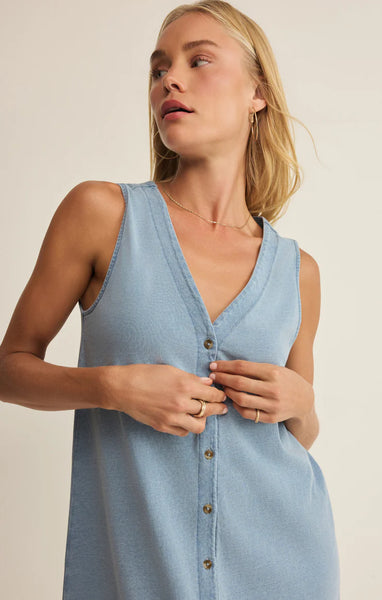 Solace Denim Mini Dress-Z Supply - Uforia Muse 