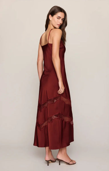Bruna Lace Inset Midi Dress- Z Supply