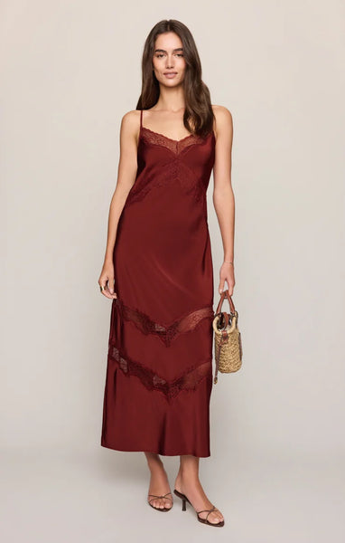 Bruna Lace Inset Midi Dress- Z Supply