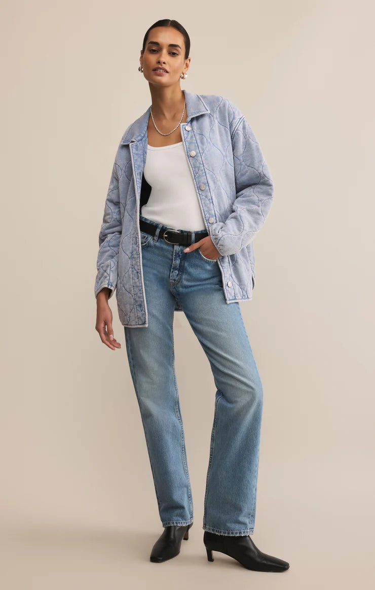 Boulder Knit Denim Jacket- Z Supply