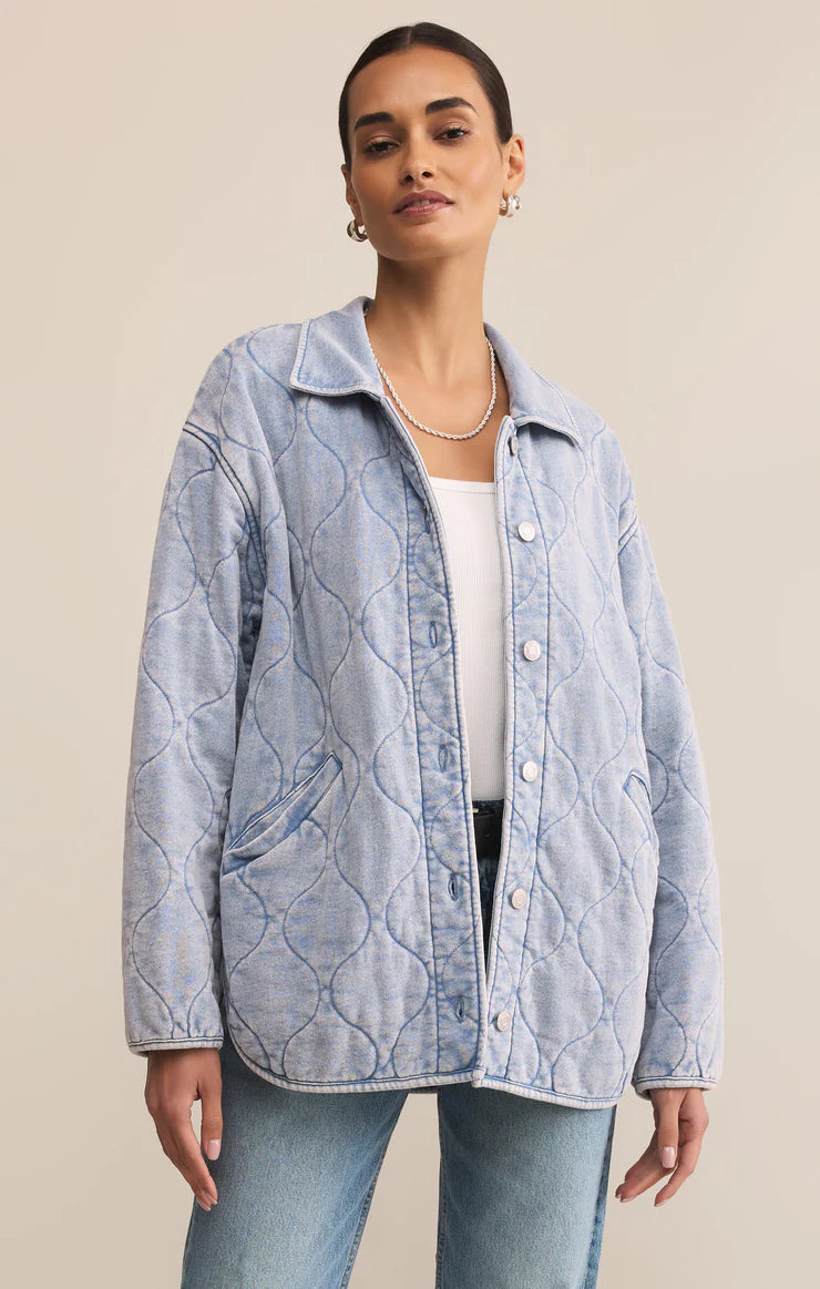 Boulder Knit Denim Jacket- Z Supply