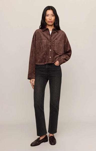All Day Cropped Suede Jacket- Z Supply