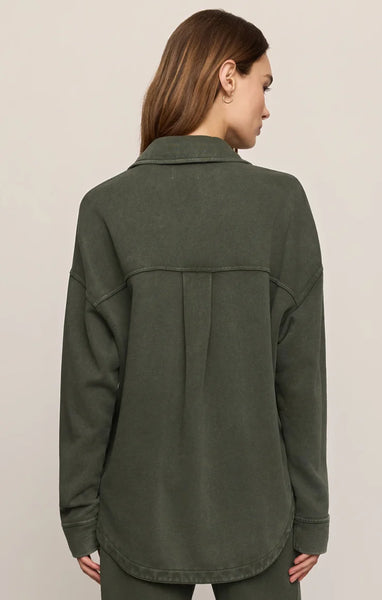 All Day Knit Jacket-Olive-Z Supply - Uforia Muse 