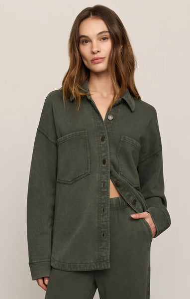 All Day Knit Jacket-Olive-Z Supply - Uforia Muse 