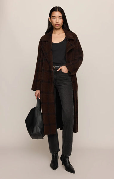 Crosby Plaid Cocoon Coat- Z Supply - Uforia Muse 
