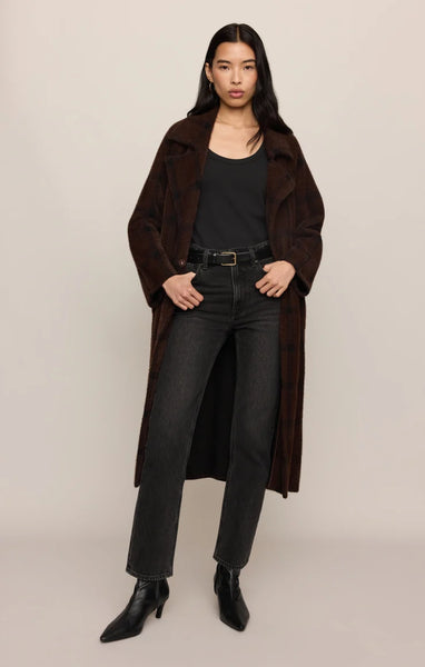 Crosby Plaid Cocoon Coat- Z Supply - Uforia Muse 