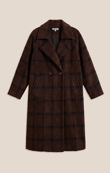 Crosby Plaid Cocoon Coat- Z Supply - Uforia Muse 