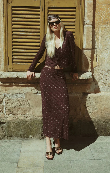 Eda Dotted Maxi Skirt- Z Supply