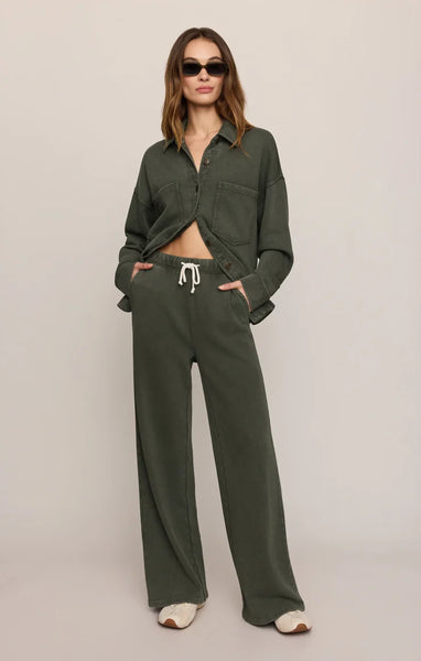 Hunter Knit Pant-Olive- Z Supply - Uforia Muse 