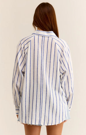 Perfect Linen Stripe Shirt- Z Supply