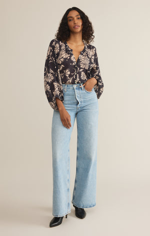 Wren Floral Blouse- Z Supply