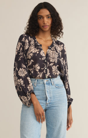 Wren Floral Blouse- Z Supply