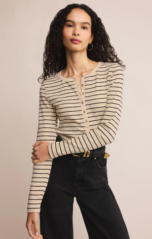 Eve Striped Henley- Z Supply