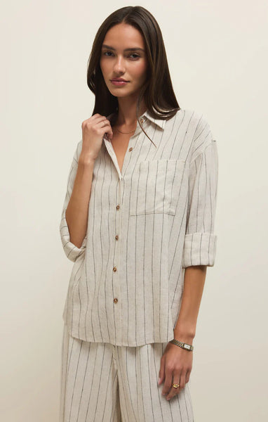 Alfie Stripe Shirt- Z Supply - Uforia Muse 