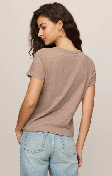 Modern Slub Tee- Heather Ash