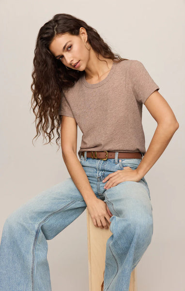 Modern Slub Tee- Heather Ash