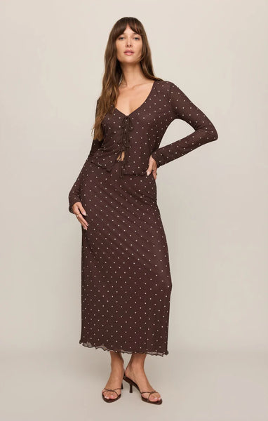 Eda Dotted Maxi Skirt- Z Supply