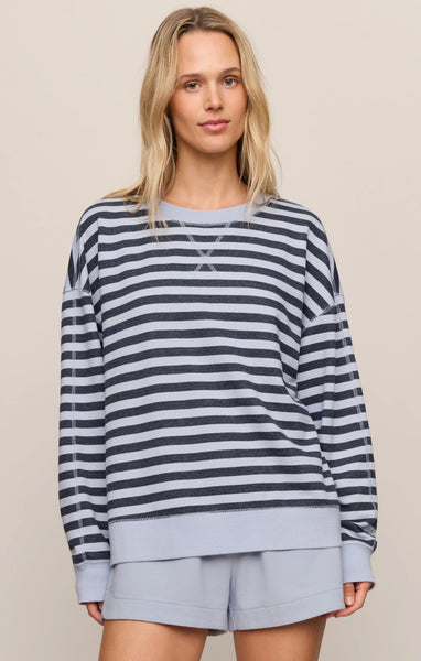The Everyday Striped Crew- Eclipse- Z Supply