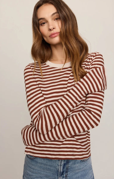Junie Striped Long Sleeve- Z Supply - Uforia Muse 