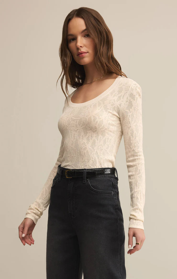 Tibi Mesh Top- Z Supply