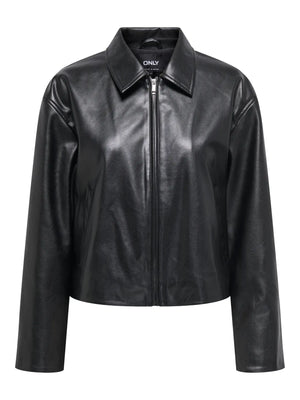 Nicki Vegan Leather Jacket- Only