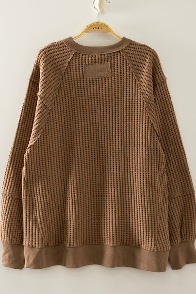 Waffle Texture Top- 2 Colours! - Uforia Muse 