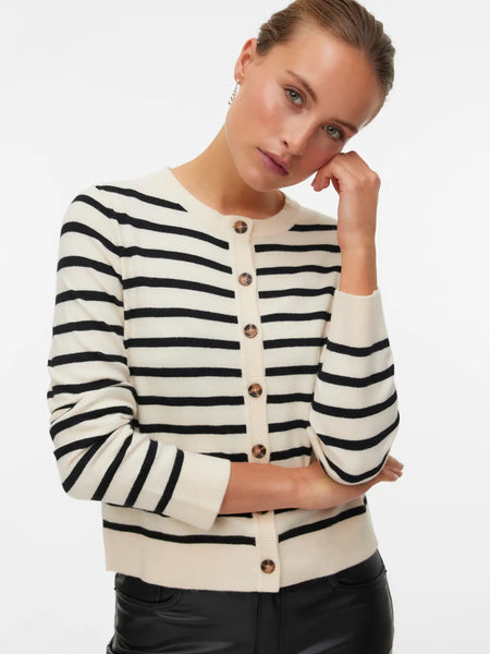 Saba Striped Cardigan-Vero Moda - Uforia Muse 