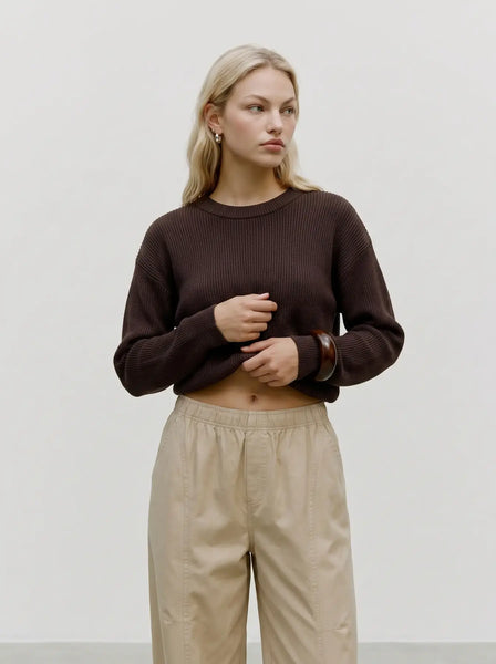 Gold Lux Pullover-Chocolate Torte-Vero Moda - Uforia Muse 