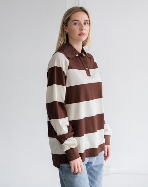 Classic Rugby Polo- Brunette The Label