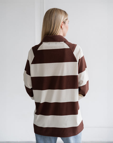 Classic Rugby Polo- Brunette The Label