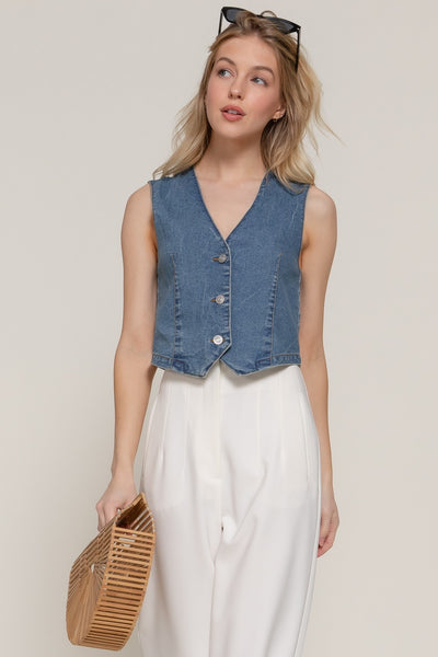 Loretta Denim Vest