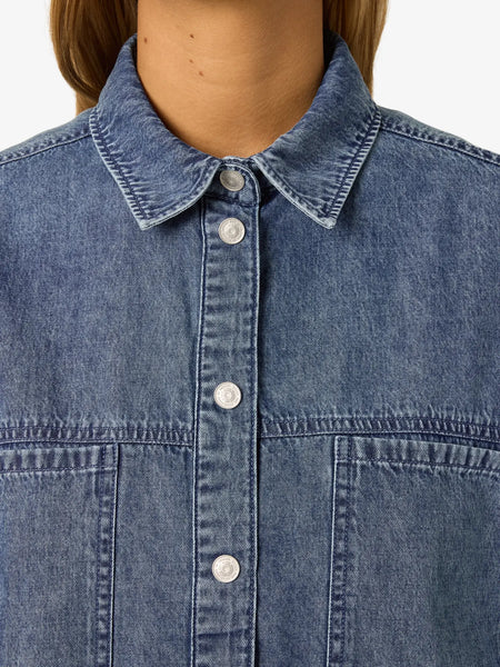 Enza Oversize Denim Shirt- Noisy May