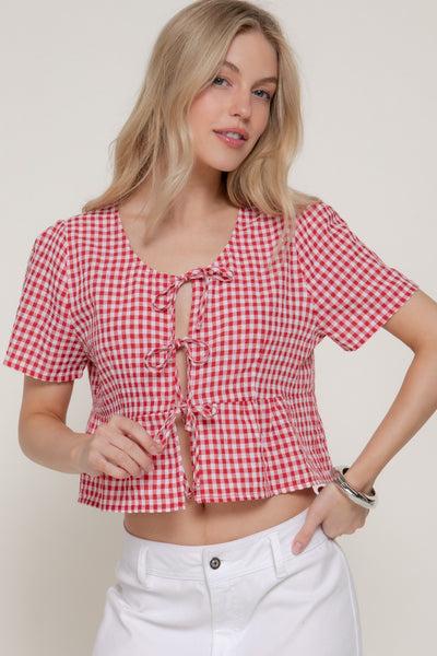 Scarlett Gingham Top