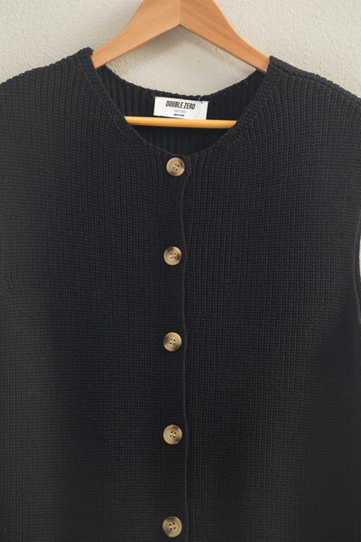 Kai Sleeveless Cardi-Black - Uforia Muse 