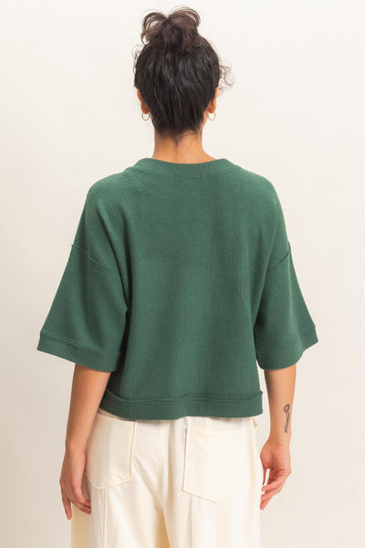 Hunter Button Down Short Sleeve Top