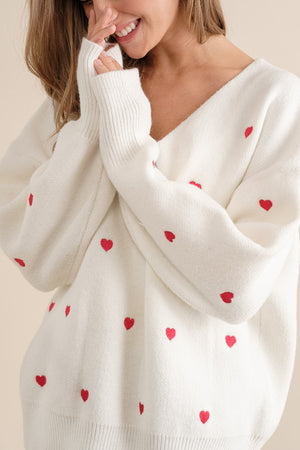 Valentina Hearts Sweater