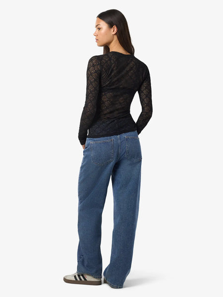 Judith L/S Lace Top- Noisy May