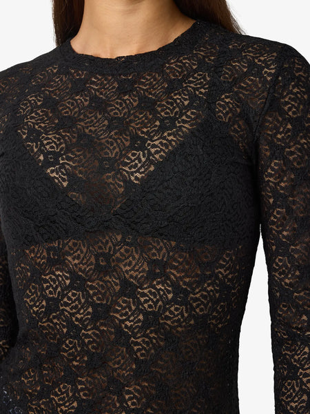 Judith L/S Lace Top- Noisy May