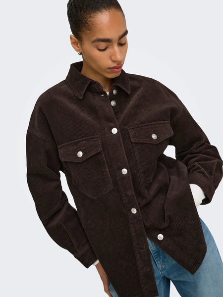 Tiggy Cord Shirt Jacket-Only